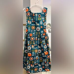 Floral Patterned Kids Casual Dress